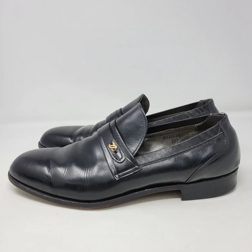Wright Breather Arch Preserver Mens Black‎ Leather Loafers 10.5 D 802066B USA